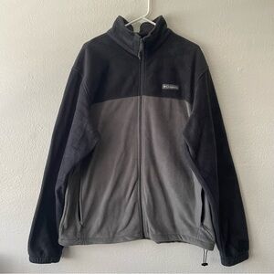 Columbia Steens Mountain Full Zip 2.0 Fleece Jacket Men’s Size XL Black/Grey NEW